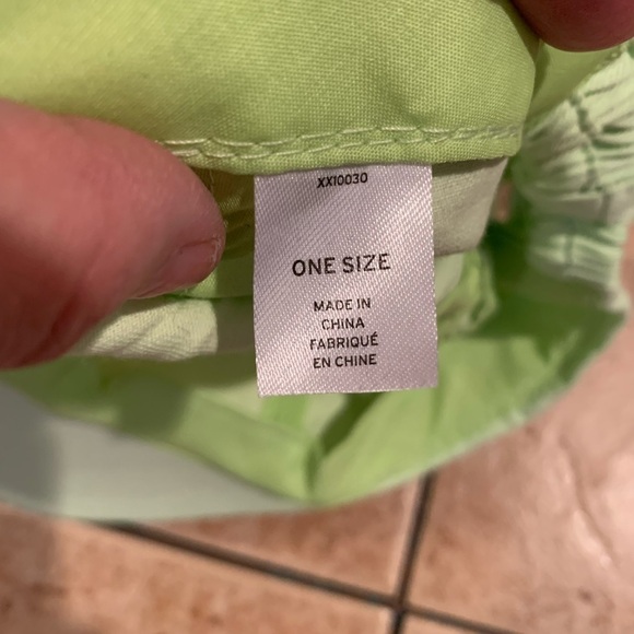 Nordstrom BP Solid Bow Cap Lime Green One Size NWT - Picture 4 of 4